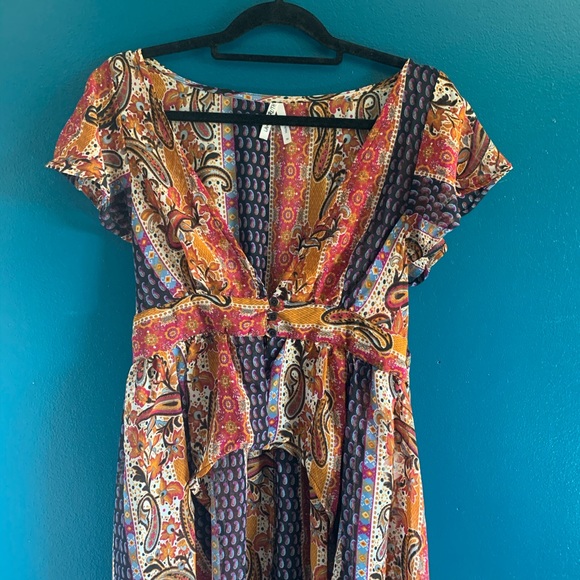 Hi/Lo Kimono Top with ruffles - Picture 5 of 6